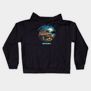 Starry night Vanlife Kids Hoodie